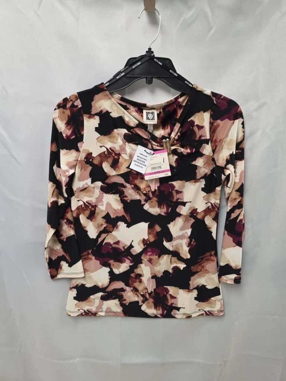Ladies Anne Klein Blouse Size XXS ORG $79 NWT (RackD4)